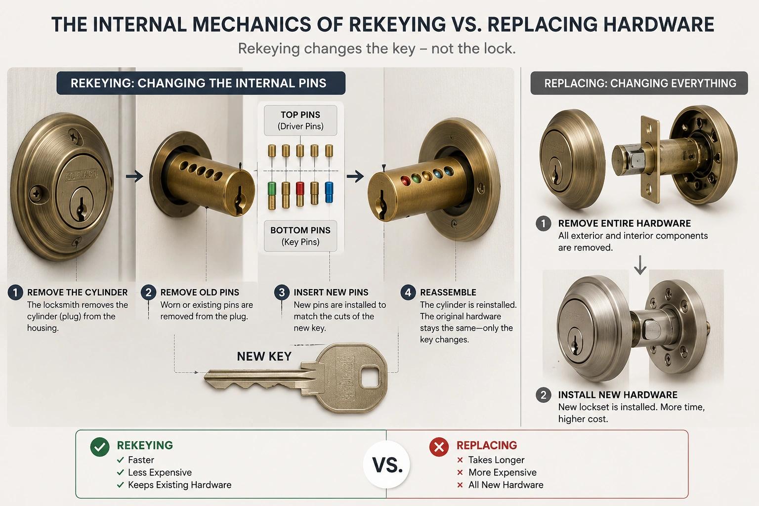 The Internal Mechanics of Rekeying vs. Replacing Hardware
