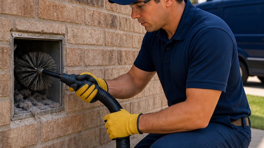 Dryer vent cleaning
