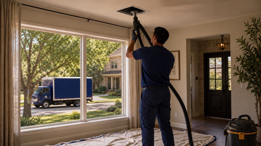 Supply vent cleaning