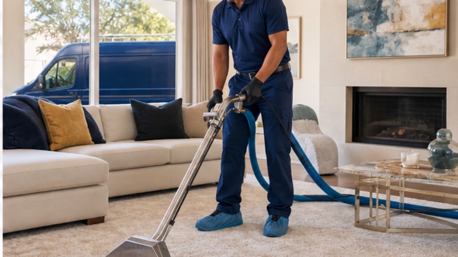 Carpet steam cleaning