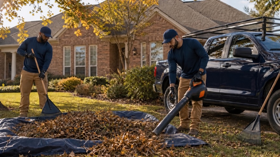 Leaf & debris cleanup