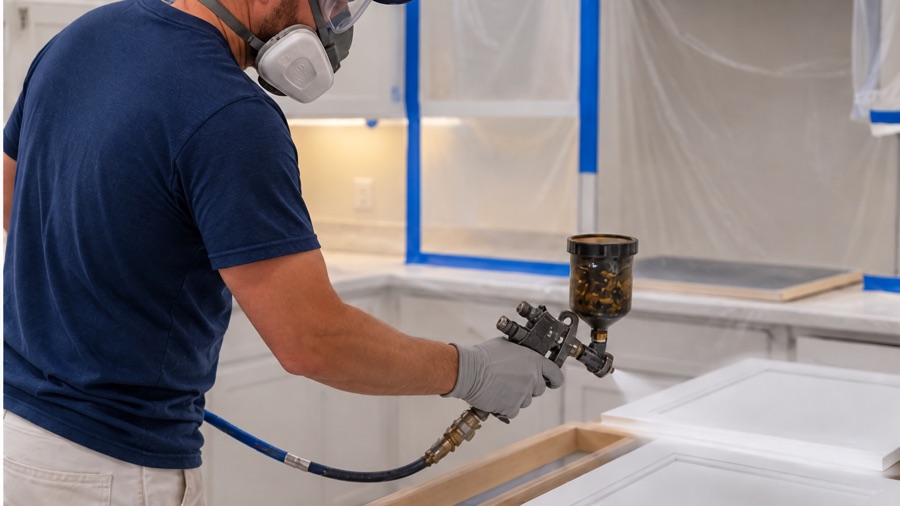 Kitchen cabinet painting