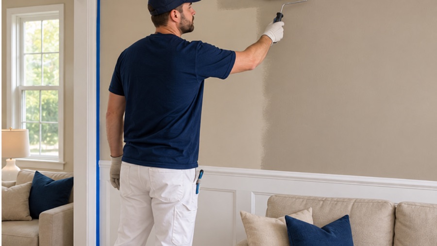 Interior wall painting