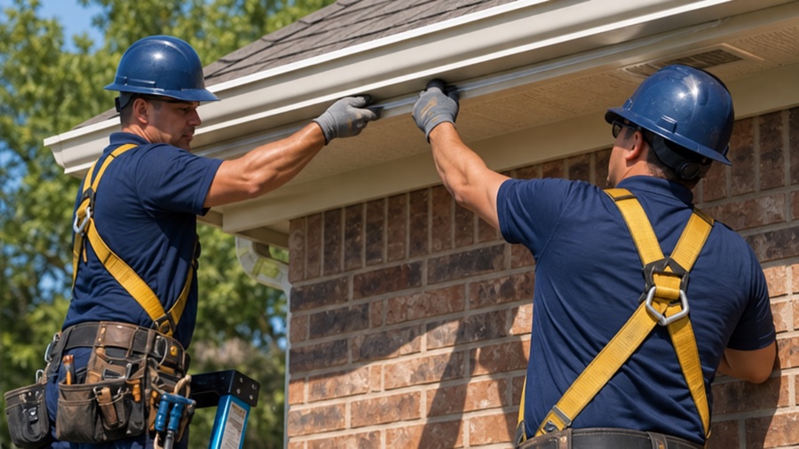Seamless aluminum gutters